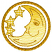 C1: Moon and Stars---Light Brass(Isacord 40 #1067)&#13;&#10;C2: Detail and Border---Ochre(Isacord 40 #1159)