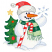 C1: Snow---White(Isacord 40 #1002)
C2: Tree---Emerald(Isacord 40 #1049)
C3: Tree Shading & Outlines---Irish Green(Isacord 40 #1101)
C4: Snowman & Candy Cane---White(Isacord 40 #1002)
C5: Snow Shimmers & Shading---Ice Ca