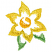 C1: Leaves---Pear(Isacord 40 #1049)
C2: Flower---Light Brass(Isacord 40 #1067)
C3: Stamen---Mimosa(Isacord 40 #1185)