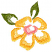 C1: Flower Center---Corsage(Isacord 40 #1016)
C2: Flower---Yellow Bird(Isacord 40 #1124)
C3: Leaves---Lima Bean(Isacord 40 #1177)