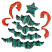 C1: Tree & Star---Forest (variegated)(YLI Variations #)
C2: Swirls---Gold Red(Yenmet/ Isamet #Gold and Red Twilight)