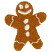 C1: Gingerbread Man---Golden Grain(Isacord 40 #1126)&#13;&#10;C2: Icing---Pearl / Iridescent(Yenmet/ Isamet #7021)