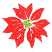 C1: Poinsettia---Persimmon(Isacord 40 #1188)
C2: Flower Center---Apple Green(Isacord 40 #1510)