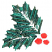 C1: Leaves---Forest (variegated)(YLI Variations #)
C2: Berries---Persimmon(Isacord 40 #1188)