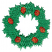C1: Wreath---Scrub Green(Isacord 40 #1101)
C2: Ornaments---Gold Red(Yenmet/ Isamet #Gold and Red Twilight)