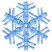 C1: Snowflake Center---Light Jade Metallic(Yenmet/ Isamet #7041)
C2: Snowflake---Sky II (variegated)(YLI Variations #)