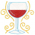 C1: Wine---Country Red(Isacord 40 #1039)
C2: Glass---Pearl / Iridescent(Yenmet/ Isamet #7021)
C3: Glass Shading---Light Jade Metallic(Yenmet/ Isamet #7041)
C4: Glass Outlines---Crystal Blue(Isacord 40 #1249)
C5: Design