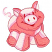 C1: Light Pink Patches---Blush(Isacord 40 #1113)&#13;&#10;C2: Pink Shading---Soft Pink(Isacord 40 #1224)&#13;&#10;C3: Dark Pink Patches---Corsage(Isacord 40 #1016)&#13;&#10;C4: Dark Pink Shading---Heather Pink(Isacord 40 #1117)&#13;&#10;C5: Design Outline