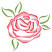 C1: Rose Outlines---Persimmon(Isacord 40 #1188)
C2: Petals---Rose(Isacord 40 #1256)
C3: Leaf Outlines---Green Grass(Isacord 40 #1051)
C4: Leaf Highlights---Spring Green(Isacord 40 #1104)