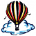 C1: Clouds---Crystal Blue(Isacord 40 #1249)
C2: Clouds---Delft(Isacord 40 #1199)
C3: Red Sections---Strawberry(Isacord 40 #1257)
C4: Yellow Sections---Yellow(Isacord 40 #1187)
C5: Balloon Outlines---Midnight(Isacord 40