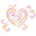 C1: Pink Swirls---Pink Tulip(Isacord 40 #1115)
C2: Purple Swirls---Lavender(Isacord 40 #1193)
C3: Orange Swirls---Shrimp(Isacord 40 #1258)
C4: Purple Swirls---Lavender(Isacord 40 #1193)
C5: Yellow Swirls---Buttercup(Isa