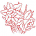 C1: Single Color Design---Poinsettia(Isacord 40 #1147)