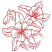 C1: Single Color Design---Poinsettia(Isacord 40 #1147)