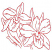 C1: Single Color Design---Poinsettia(Isacord 40 #1147)