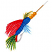 C1: Hook---Saturn Grey(Isacord 40 #1236)
C2: Shimmers---White Silver Metallic(Yenmet/ Isamet #7001)
C3: Red Feathering---Geranium(Isacord 40 #1039)
C4: Yello Feathering---Yellow Bird(Isacord 40 #1124)
C5: Green Featheri