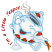 C1: Inside Teapot---Whale(Isacord 40 #1041)&#13;&#10;C2: Tongue---Terra Cotta(Isacord 40 #1081)&#13;&#10;C3: Teapot---White(Isacord 40 #1002)&#13;&#10;C4: Teapot Shading---River Mist(Isacord 40 #1248)&#13;&#10;C5: Teapot Outlines---Crystal Blue(Isacord 40