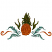 C1: Pineapple---Autumn Leaf(Isacord 40 #1126)
C2: Pineapple Shading---Candlelight(Isacord 40 #1137)
C3: Pineapple Details---Light Cocoa(Isacord 40 #1158)
C4: Leaves---Caper(Isacord 40 #1227)
C5: Leaf Shading---Lime(Isac
