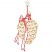 C1: Hook---White Silver Metallic(Yenmet/ Isamet #7001)
C2: Pine Cone---Gold Copper Metallic(Yenmet/ Isamet #7004)
C3: Ribbon---Candy Apple(Isacord 40 #1037)
C4: Pine Cone  ---Gold Copper Metallic(Yenmet/ Isamet #7004)