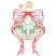 C1: Ornament---Gold Copper Metallic(Yenmet/ Isamet #7004)&#13;&#10;C2: Lace---Gold Green(Yenmet/ Isamet #Gold and Kelly Green Twilight)&#13;&#10;C3: Hook & Top---Gold Copper Metallic(Yenmet/ Isamet #7004)&#13;&#10;C4: Ribbons---Cardinal(Isacord 40 #1147)