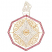 C1: Ornament Center---Gold Copper Metallic(Yenmet/ Isamet #7004)
C2: Gold Work---White Silver Metallic(Yenmet/ Isamet #7001)
C3: Ornament Outlines---Gold Copper Metallic(Yenmet/ Isamet #7004)
C4: Hook---White Silver Metallic(Yen