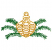 C1: Pine Boughs---Green Metallic(Yenmet/ Isamet #7018)
C2: Ornament---Gold Metallic(Yenmet/ Isamet #7005)