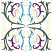 C1: Gold
C2: Dk. Green
C3: Blue
C4: Purple
C5: Green