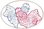 C1: Blue
C2: Dk. Pink
C3: Tan