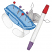 C1: White
C2: Lt. Silver
C3: Med. Gray
C4: Lt. Blue2
C5: Med. Blue
C6: Red
C7: Dk. Red2
C8: Purple
C9: Dk. Dk. Purple
C10: Dk. Dk. Gray