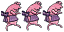 C1: Pink
C2: Lt. Purple
C3: Dk. Purple
C4: Black