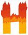 Fire #2 Letter H 96