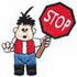 Boy W/ Stop Sign