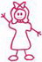 Stick Girl Outline