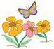 Flowers W/butterfly