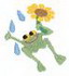 Frog W/flower