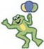 Frog W/ Balloons