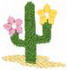 Cactus W/flowers