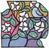 Stained Glass Apple Blossoms