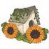 Sunflowers W/ Birdhouse