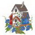 Birdhouse W/ Morning Glories