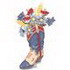 Cowboy Boot W/ Flowers