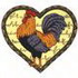 Rooster In Heart