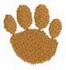 1" Paw Print