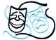 Drama Masks Outline