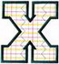 Plaid Letter X