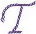 "T" Rope Alphabet 2.5"