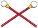 Crossed Batons