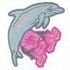 Dolphin W/flowers