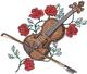 Violin W/roses