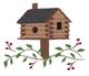 Log Cabin Birdhouse