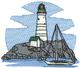 Lighthouse W/ Sailboat